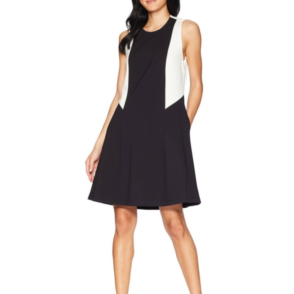 Host Pick Juicy Couture Black Color Block Sleeveless Ponte Dress